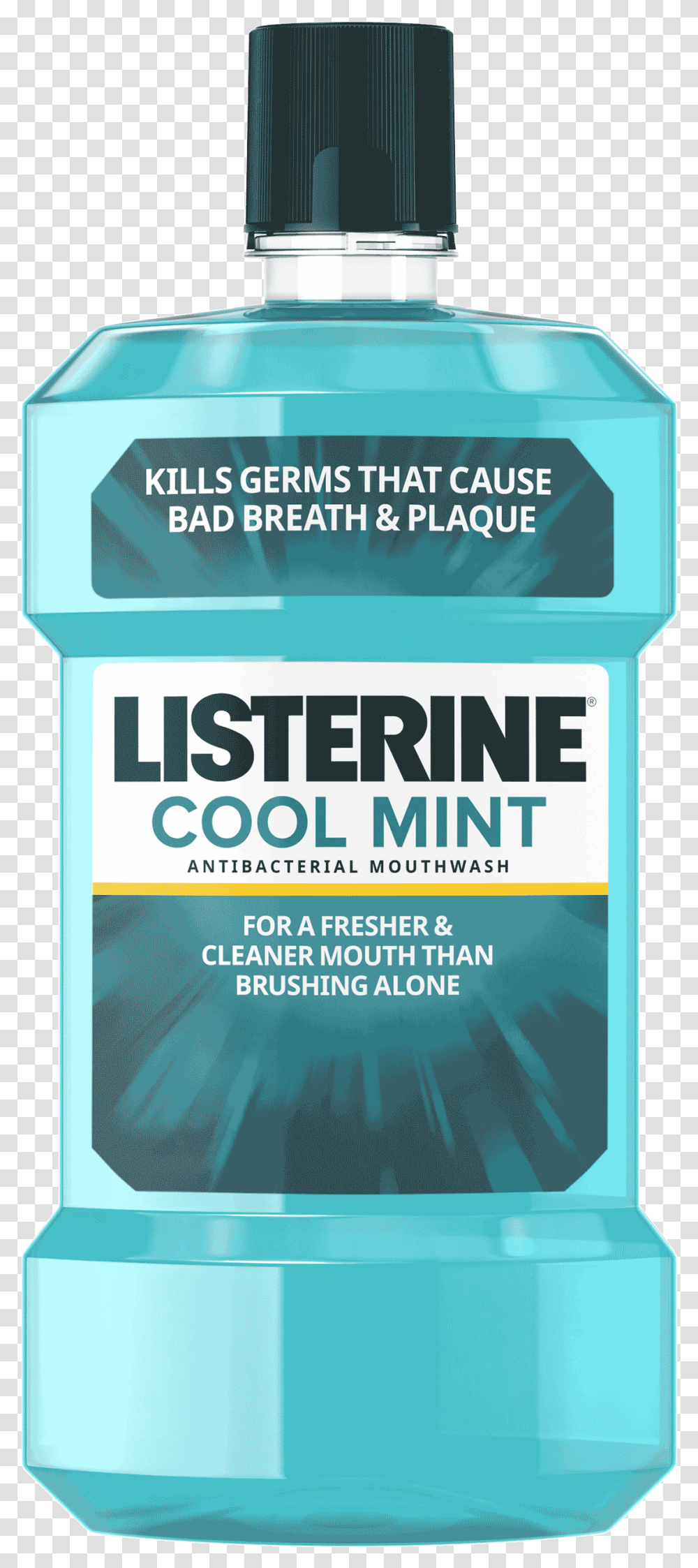 New Listerine Coolmint Clean Listerine Cool Mint Mouthwash, Advertisement, Poster, Flyer, Paper Transparent Png