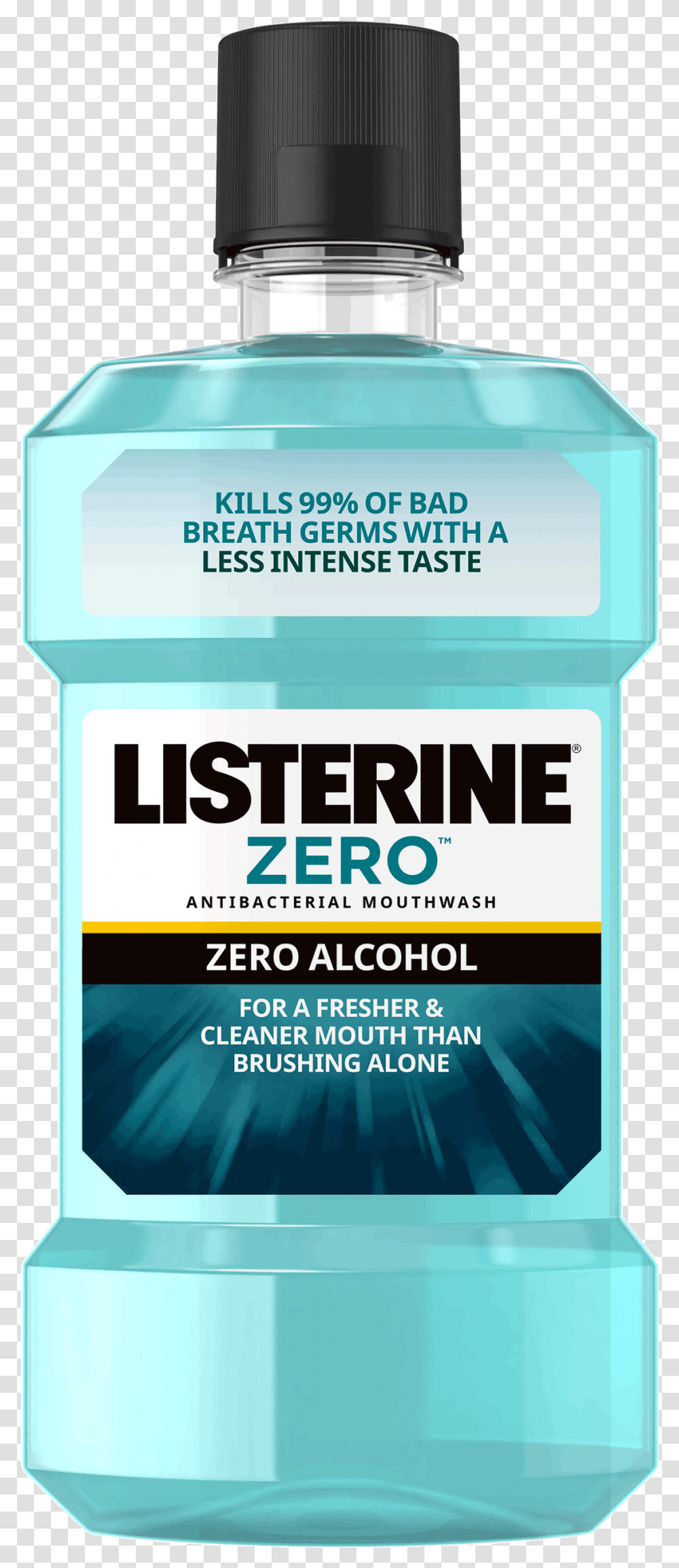 New Listerine Zero Clean Listerine Mouthwash, Cosmetics, Deodorant, Advertisement, Poster Transparent Png