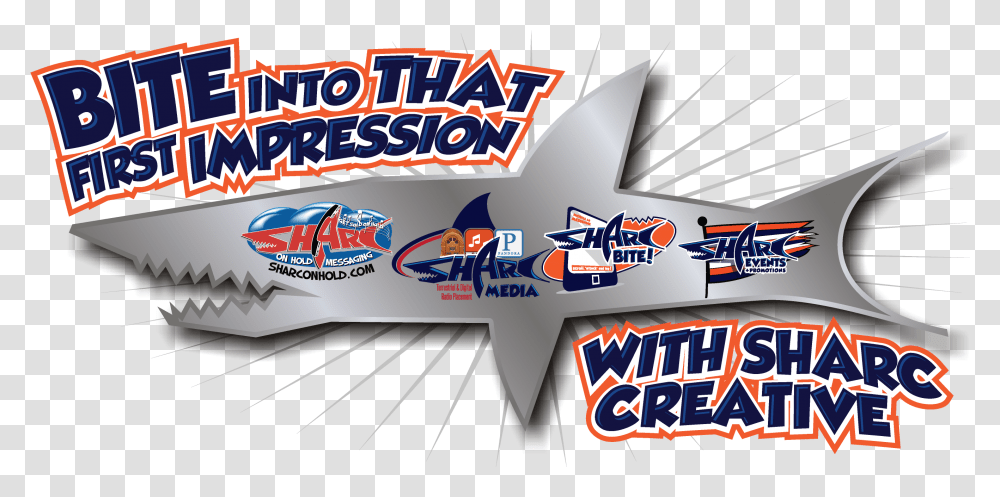 New Logo Expanding The Sharc Creative Brand Shark, Text, Graphics, Art, Advertisement Transparent Png