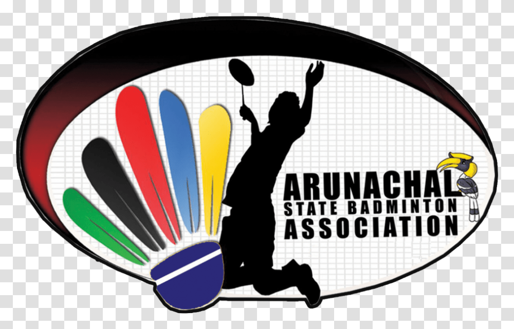 New Logo Of Asba Arunachal State Badminton Association, Person, Poster, Advertisement, People Transparent Png