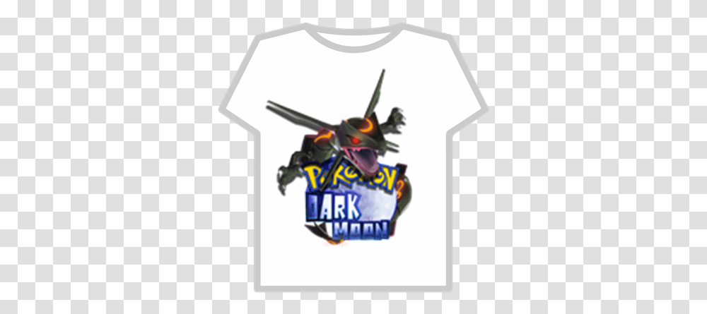 New Logo Pokemon Dark Moon Shirt Roblox T Shirt Roblox Karola20, Clothing, Sleeve, Person, Symbol Transparent Png
