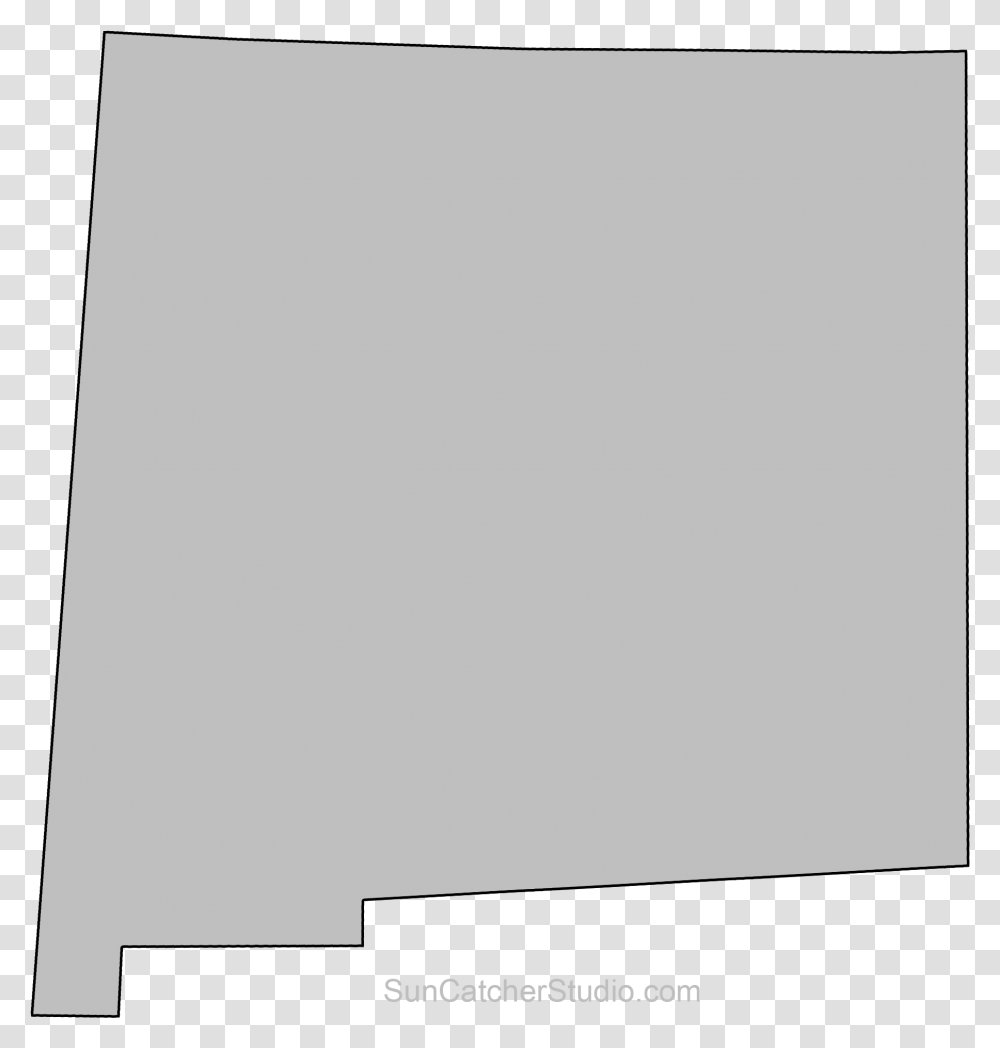 New Mexico Map Outline Shape State State Of New Mexico Outline, White Board, Screen, Electronics, Monitor Transparent Png