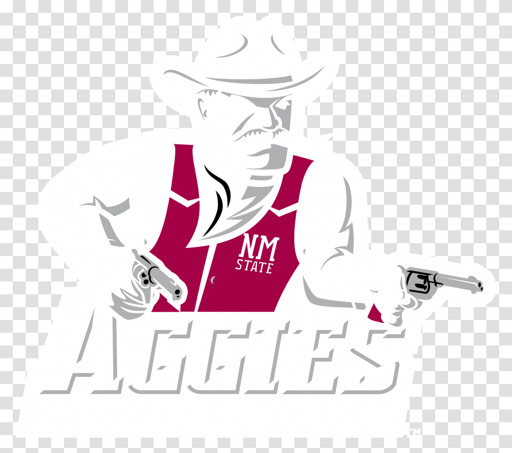 New Mexico State Aggies Logo New Mexico State Aggies, Person, Human, Text, Clothing Transparent Png