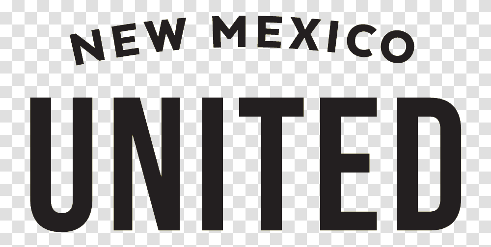 New Mexico United Wordmark Black And White, Label, Alphabet, Gate Transparent Png