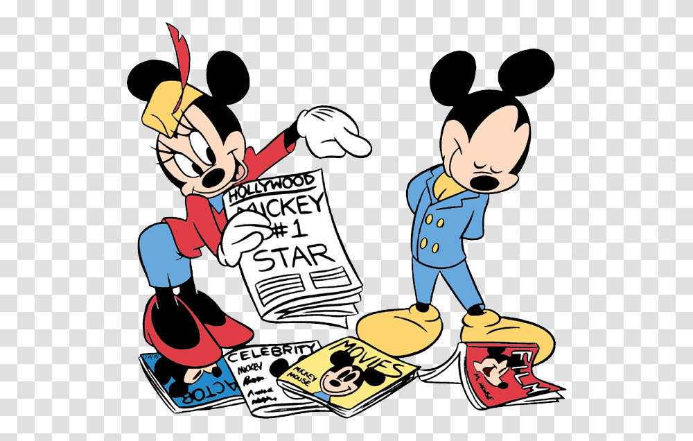 New Minnie Gushing Over Movie Star Mickey, Advertisement, Poster, Paper Transparent Png
