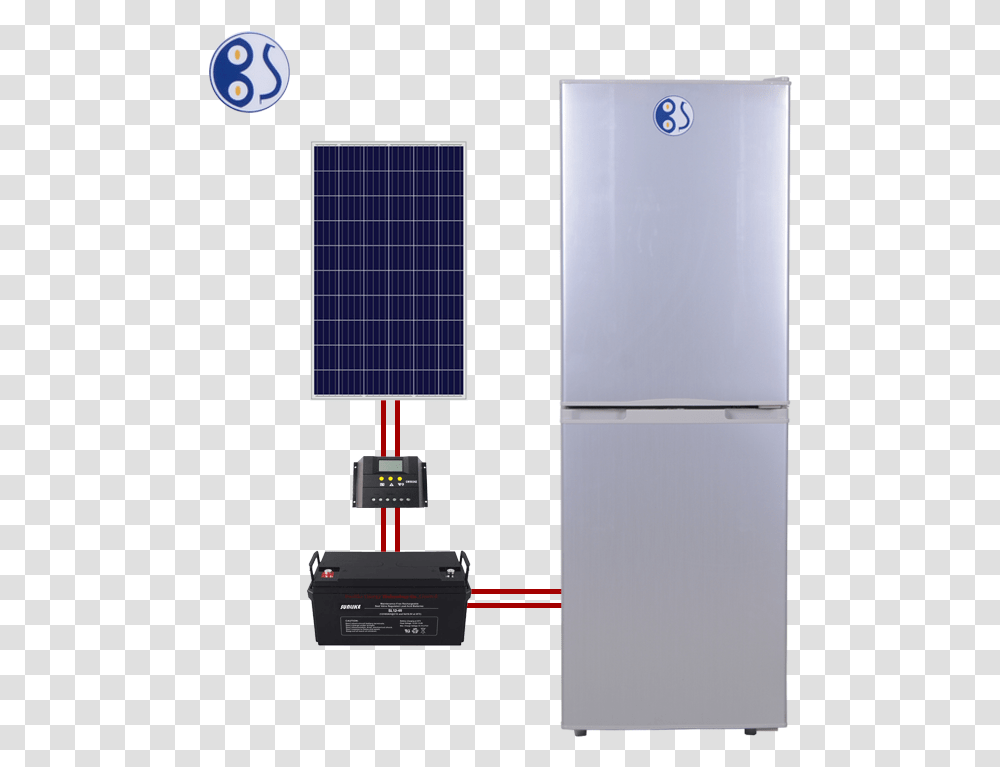 New Model Dc 12v Solar Fridge Refrigerator With Great Refrigerator, Appliance, Solar Panels, Electrical Device, Label Transparent Png
