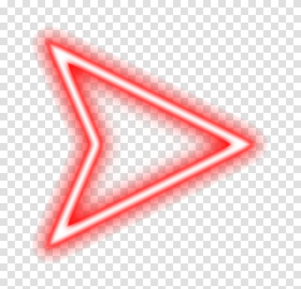 New Neon Light Bk Editing Zone, Triangle, First Aid, Arrowhead Transparent Png