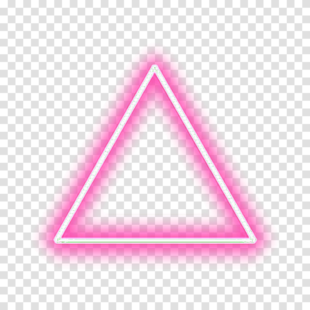 New Neon Light Bk Editing Zone, Triangle Transparent Png