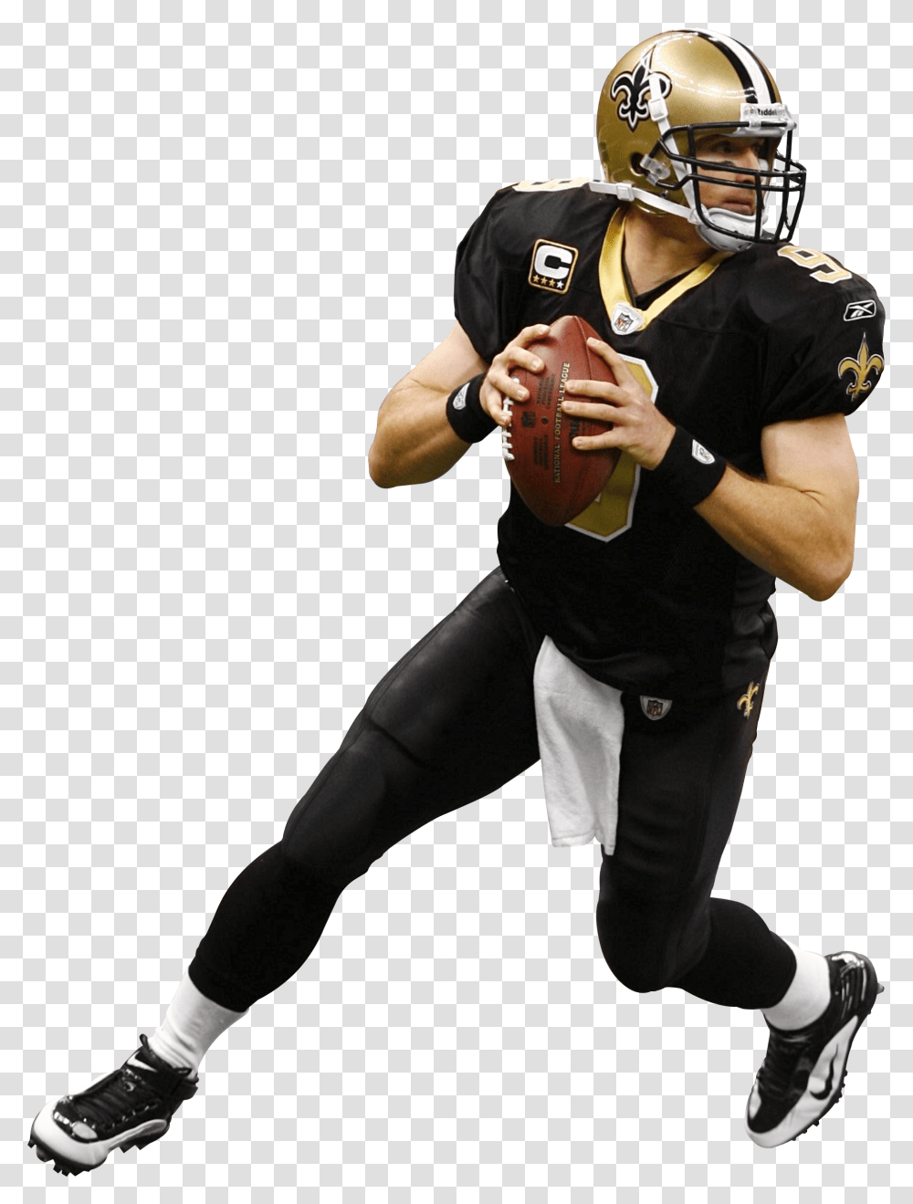 New New Orleans Saints Drew Brees, Clothing, Apparel, Helmet, Person Transparent Png