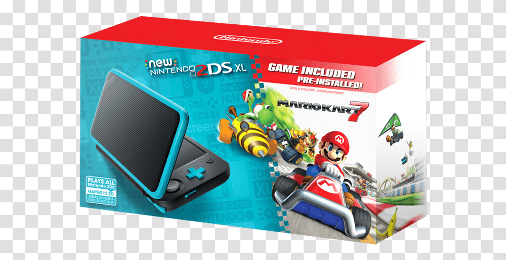 New Nintendo 2ds Xl Mario Kart, Mobile Phone, Electronics, Vehicle, Transportation Transparent Png