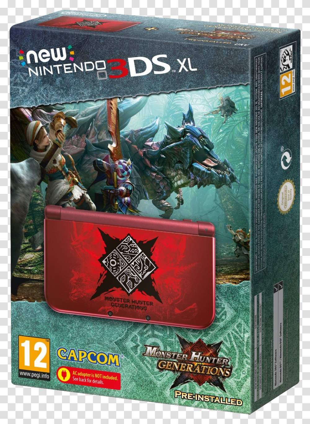 New Nintendo 3ds Xl Monster Hunter Generations Edition Monster Hunter Generations New, Poster, Advertisement, Person Transparent Png