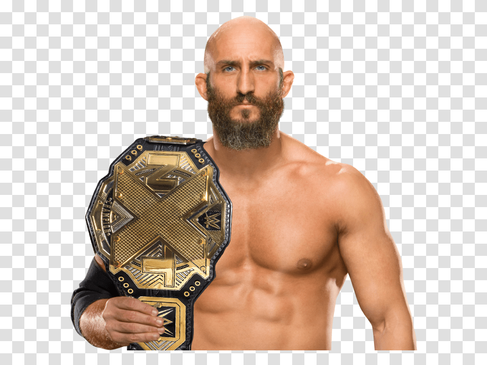 New Nxt Champion Crowned Tommaso Ciampa Nxt Champ, Person, Human, Face, Wristwatch Transparent Png