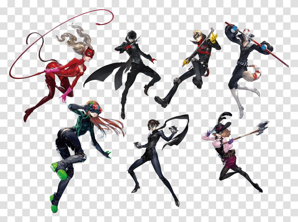 New Official Renders Of Battle Attire For Persona 5 Cast Ryuji Persona 5 Figure, Duel, Ninja, People, Graphics Transparent Png
