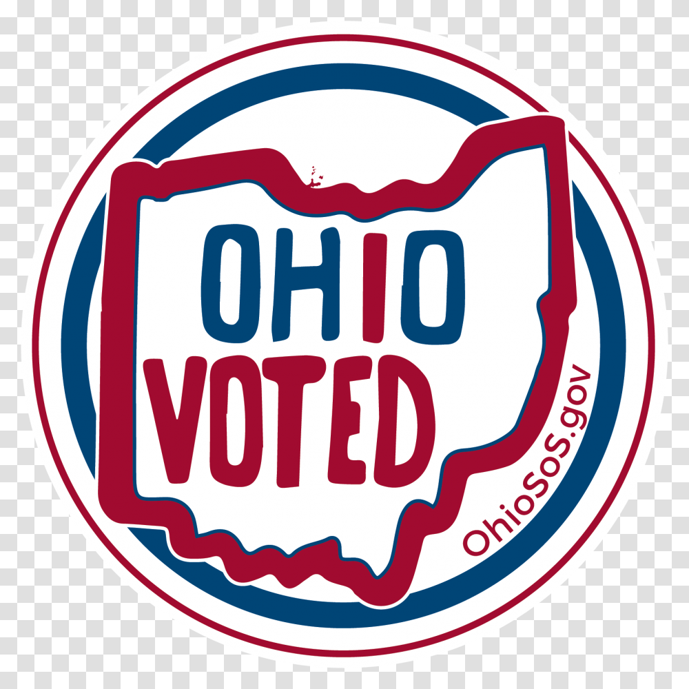 New Ohio I Voted Sticker, Logo, Trademark, Label Transparent Png