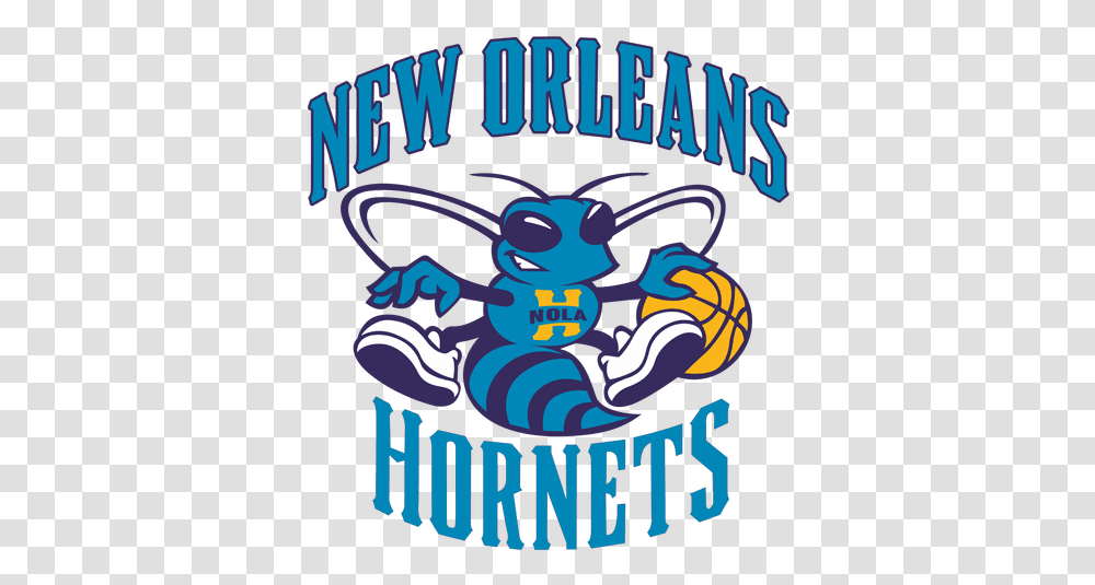 New Orleans Hornets Logo & Svg Vector File New Orleans Hornets, Poster, Advertisement, Text, Wasp Transparent Png