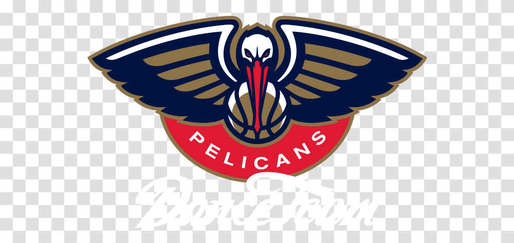 New Orleans Pelicans Alternate Logo New Orleans Pelicans Logo, Symbol, Emblem, Trademark, Poster Transparent Png