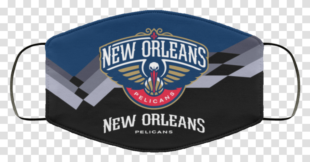New Orleans Pelicans Nba Face Mask Audi Face Mask, Label, Text, Symbol, Sticker Transparent Png