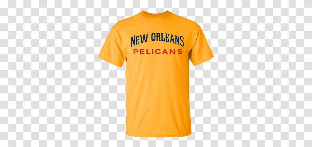 New Orleans Pelicans T Shirt Happy Summer Tee Yellow Arizona State Shirt, Clothing, Apparel, T-Shirt, Sleeve Transparent Png