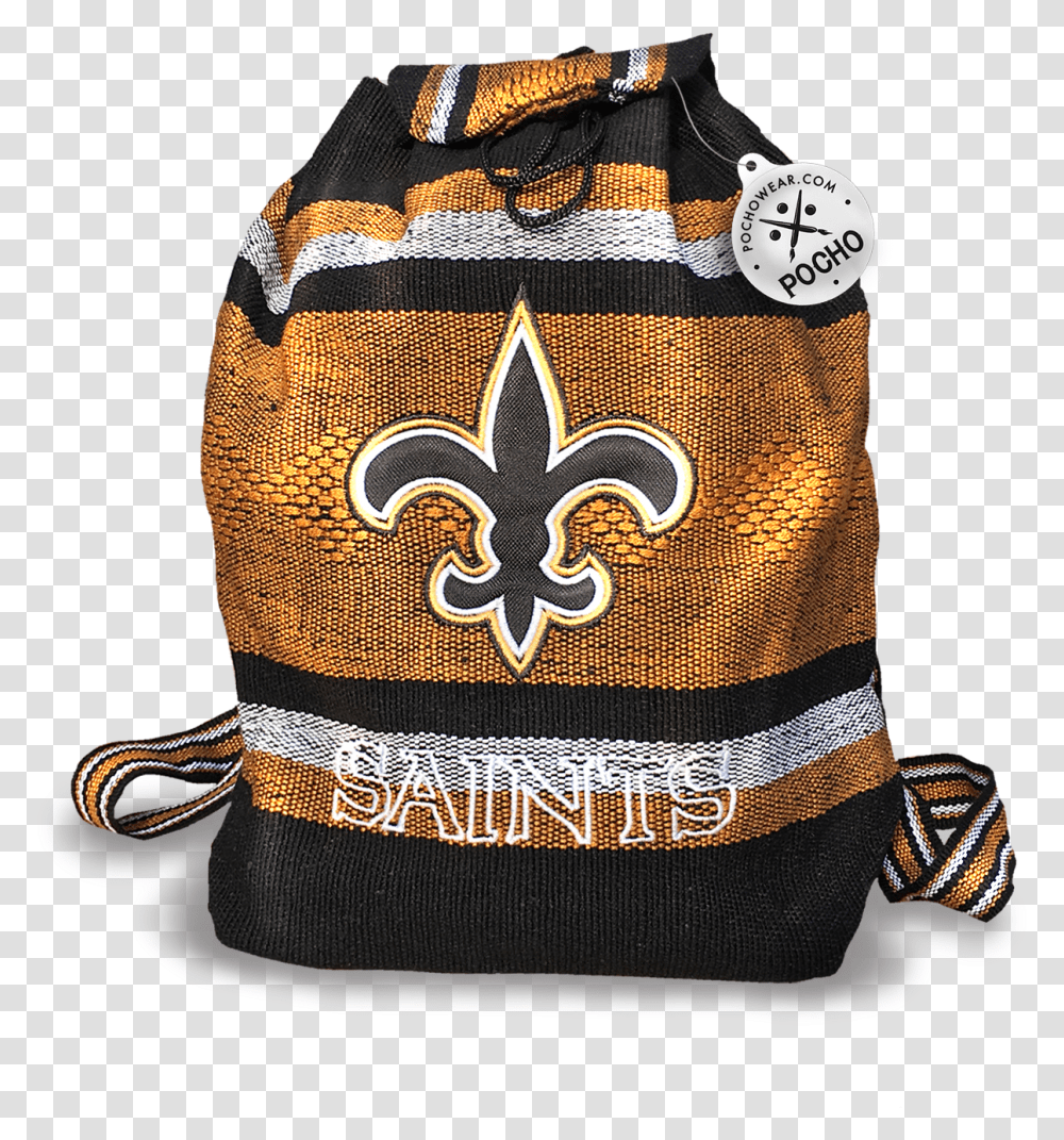 New Orleans Saints Backpack Reusable Goodie Bag Gunny Sack, Baseball Cap, Hat, Clothing, Apparel Transparent Png