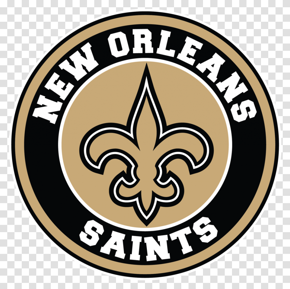 New Orleans Saints Circle Logo Vinyl Dec 1178754 New Orleans Saints Stickers, Symbol, Trademark, Emblem, Label Transparent Png
