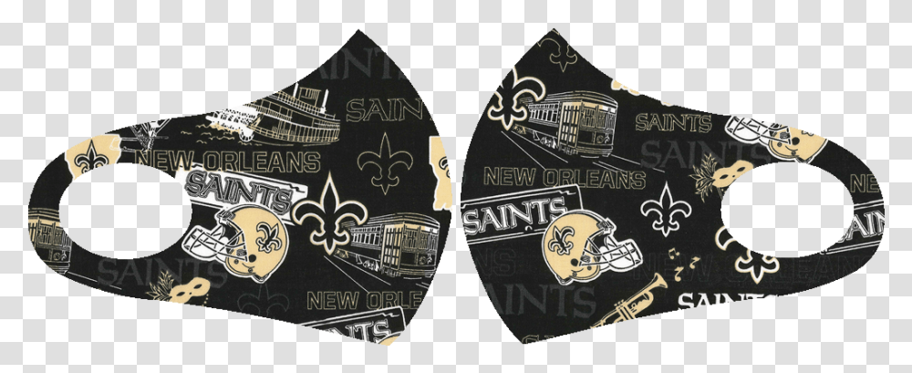 New Orleans Saints Face Mask Teesoy Shirt New Orleans Saints, Logo, Symbol, Trademark, Badge Transparent Png