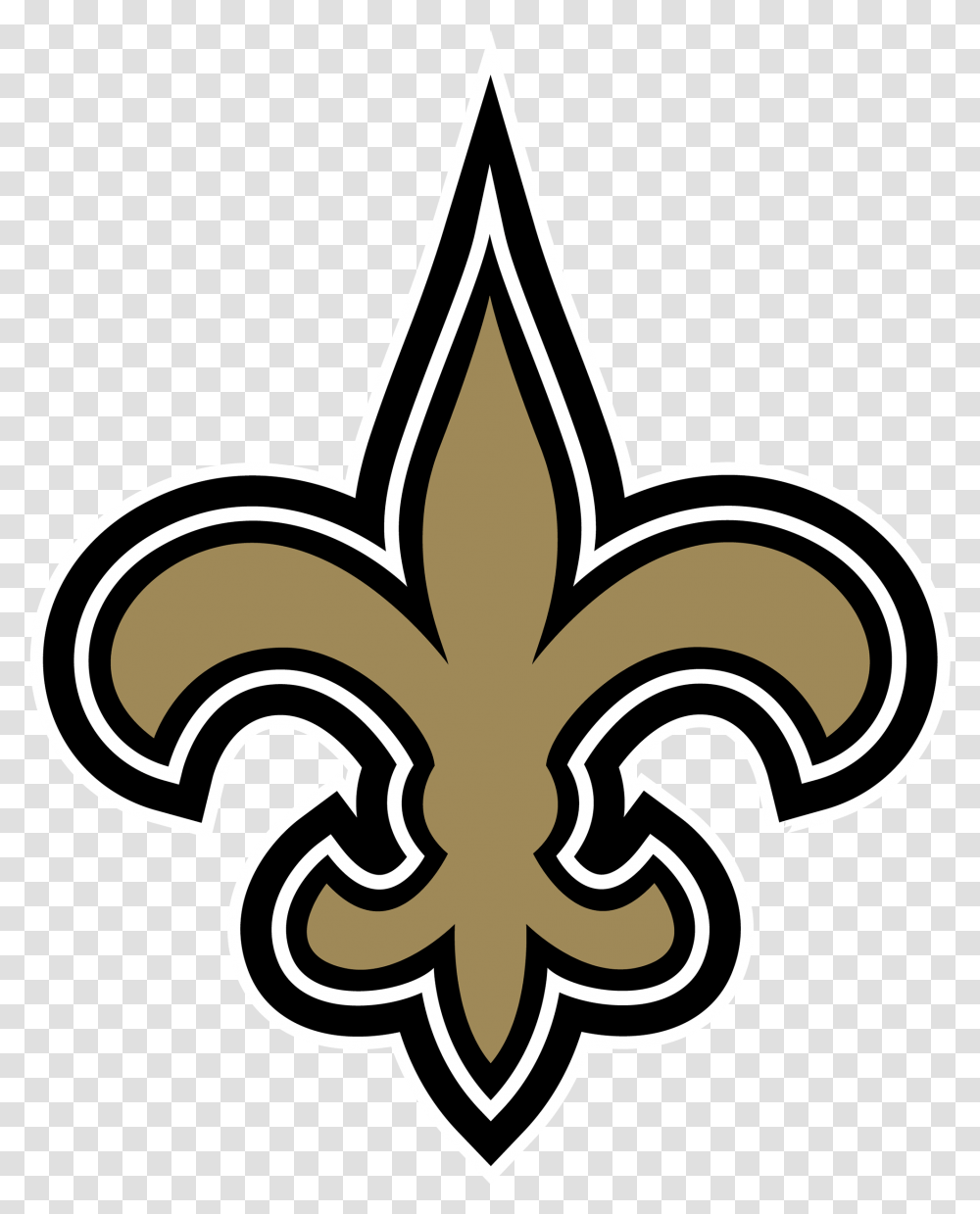 New Orleans Saints Logo New Orleans Saints Symbol, Lawn Mower, Tool, Stencil Transparent Png