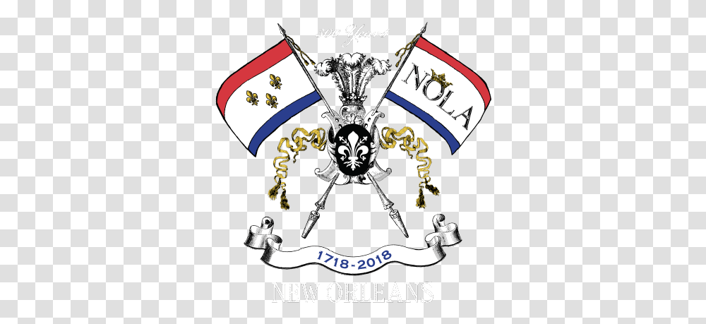 New Orleans Tricentennial New Orleans 300th Anniversary, Symbol, Emblem, Pirate, Logo Transparent Png