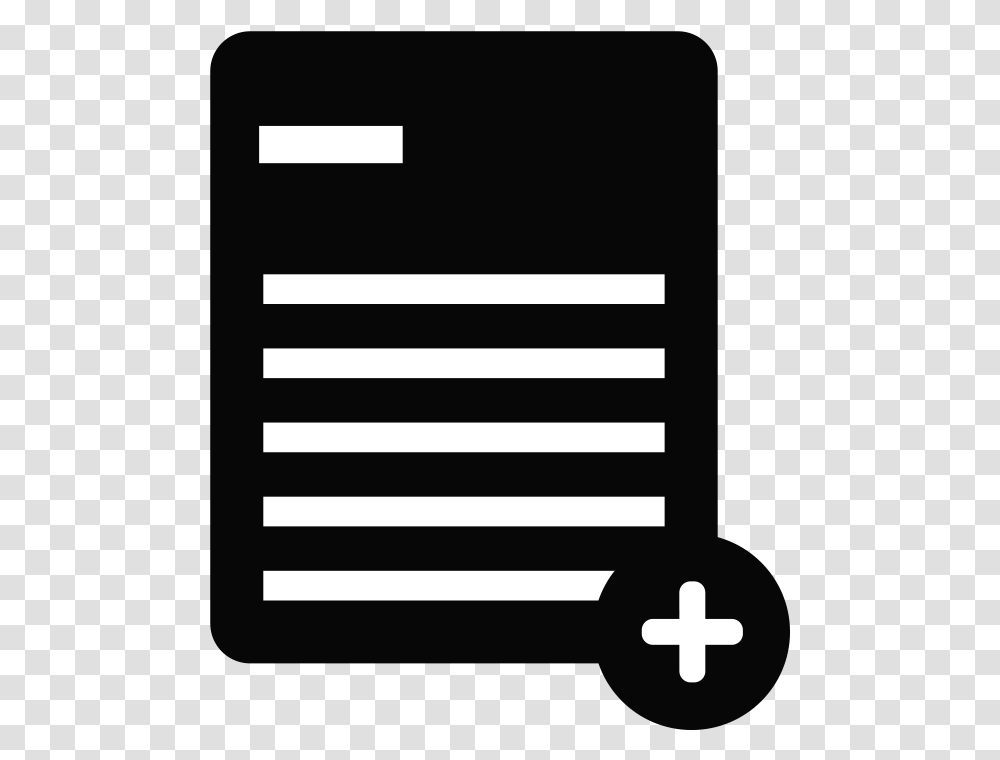 New Paper File Add, Symbol, Text, Number, Cross Transparent Png