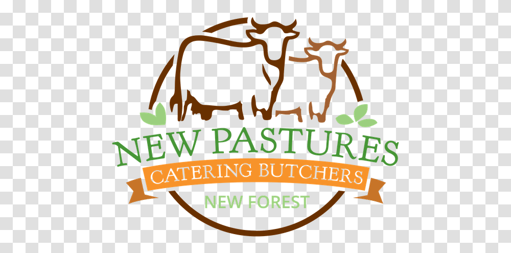 New Pastures Catering Butchers Clip Art, Logo, Symbol, Trademark, Word Transparent Png