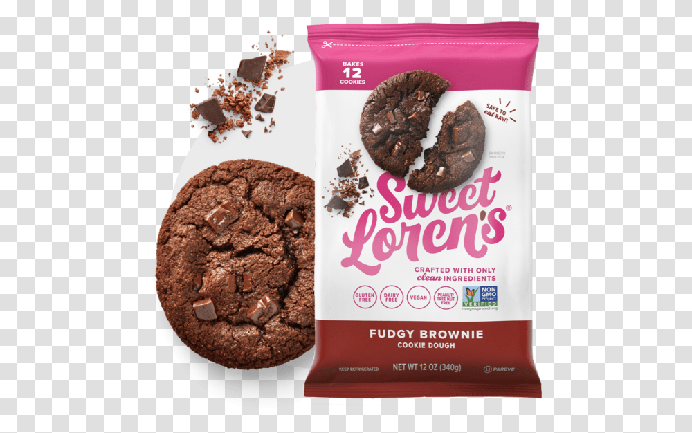 New Pdp Fudgy Brownie Hero Chocolate Brownie, Cookie, Food, Dessert, Advertisement Transparent Png