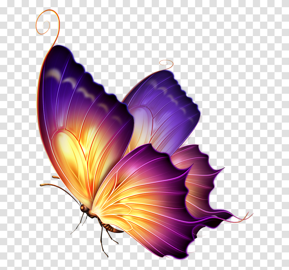 New Purple Butterfly, Ornament, Pattern, Lamp, Fractal Transparent Png