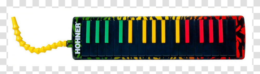 New Rasta Hohner Airboard 32 Key Melodica Melodica Vert Jaune Rouge Transparent Png