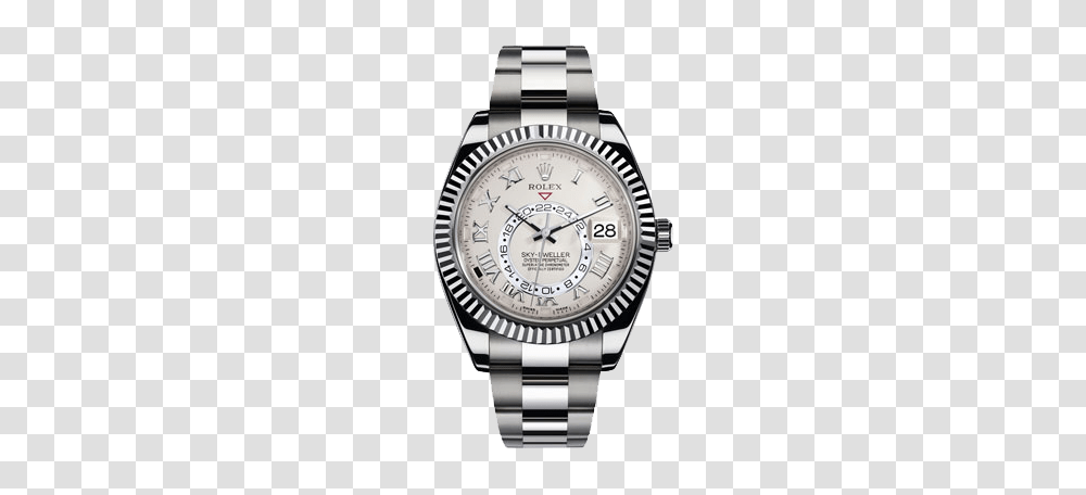 New Rolex Mens White Gold Sky Dweller Watch, Wristwatch Transparent Png