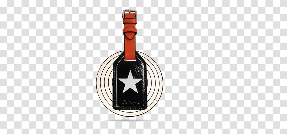 New Round Luggage Tag With Pattern Ookonn, Star Symbol, Buckle Transparent Png