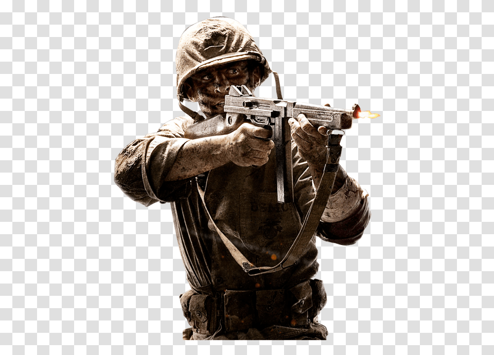 New Rumours Emerge For Next Call Of Duty Codenamed World War 2 Iphone, Gun, Weapon, Person, Helmet Transparent Png