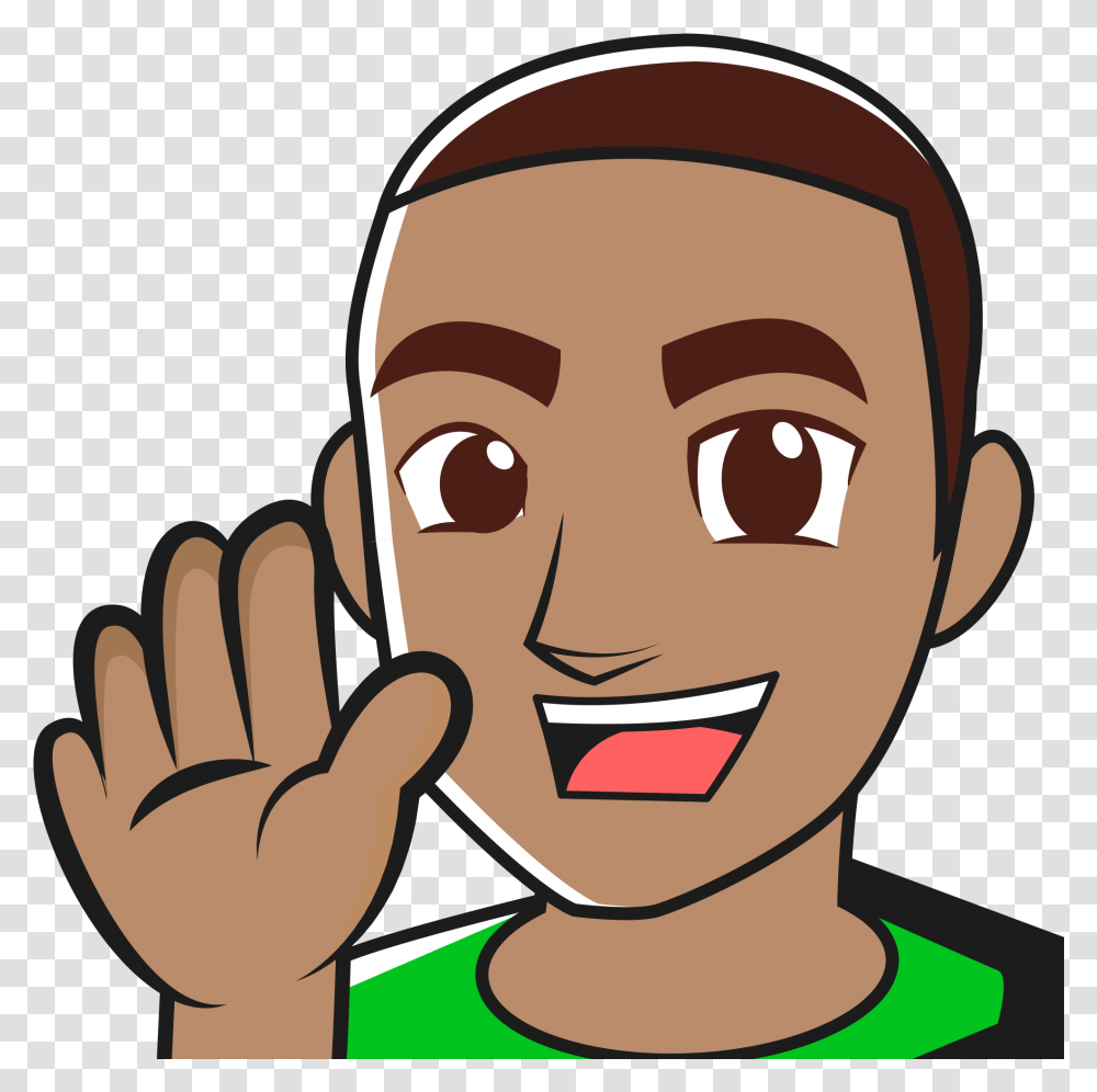 New Rust Youtuber Cartoon, Head, Face, Jaw, Finger Transparent Png