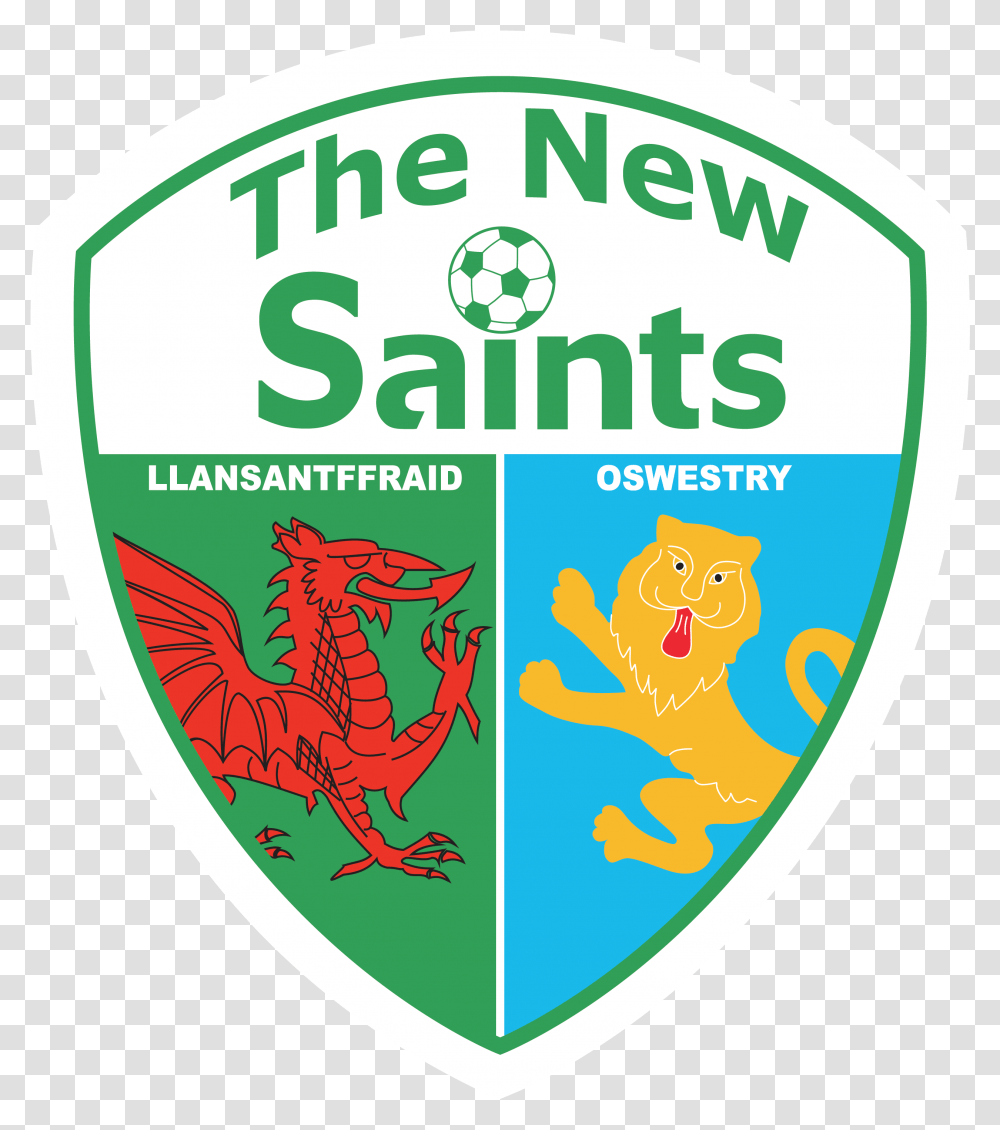 New Saints Fc Logo Download New Saints Logo, Trademark, Armor, Badge Transparent Png