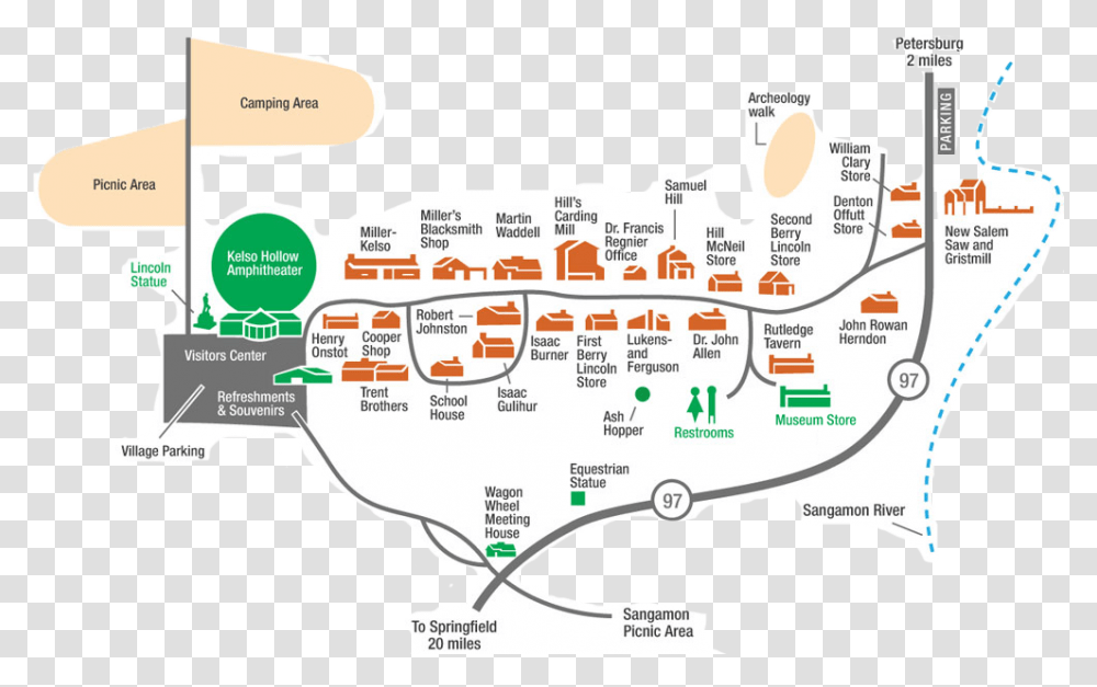 New Salem Il Map, Plan, Plot, Diagram Transparent Png