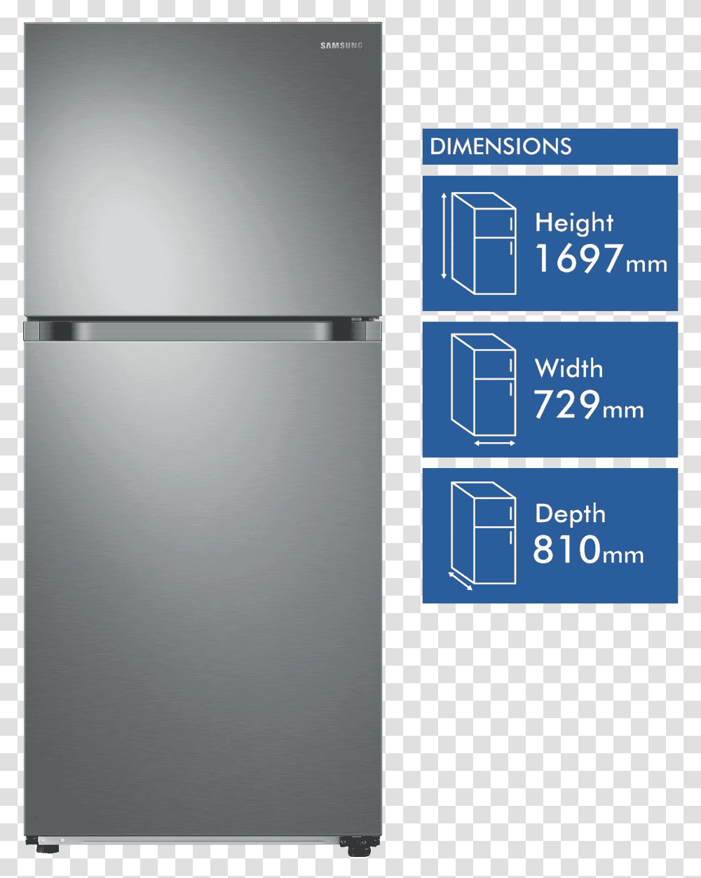 New Samsung Sr519lstc 525l Top Mount Refrigerator Refrigerator, Appliance, Gas Pump, Machine Transparent Png