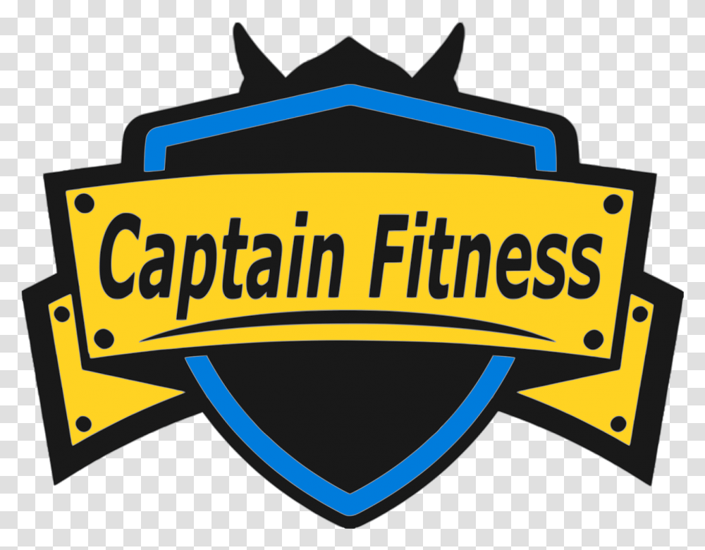 New Shield Logo Designed For Captain Fitness Visit Our Fescan, Symbol, Label, Text, Car Transparent Png