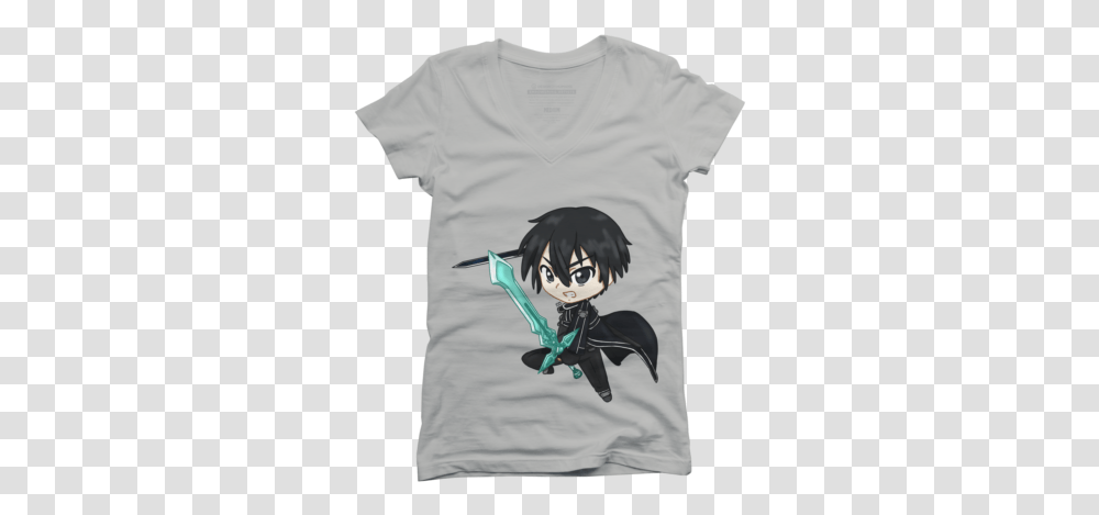 New Silver Anime T Shirts Tanks And Hoodies Design By Humans Fictional Character, Clothing, Apparel, T-Shirt, Sleeve Transparent Png