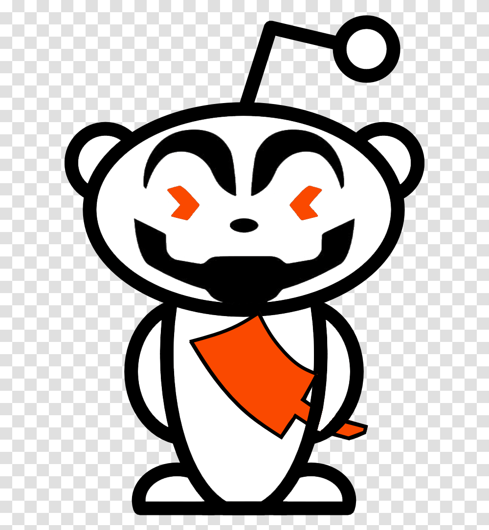New Snoo Juggalo Reddit Logo, Stencil Transparent Png