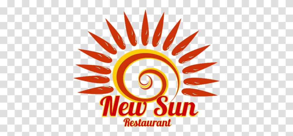 New Sun Restaurant New Sun Logo, Spiral, Flyer, Poster, Paper Transparent Png