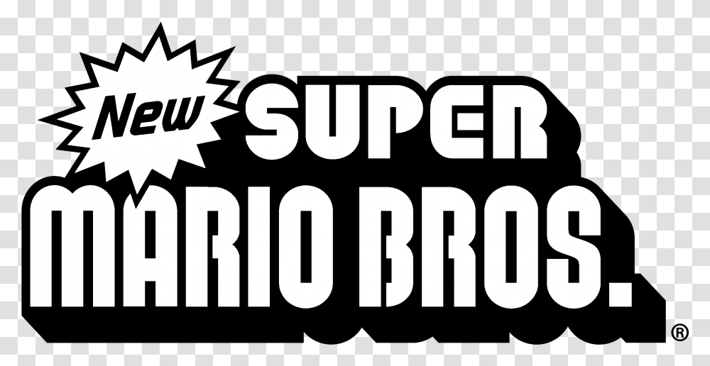 New Super Mario Bros Logo & Svg Vector New Super Mario Bros, Text, Label, Word, Symbol Transparent Png