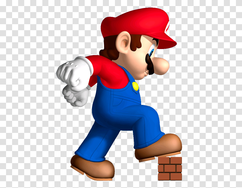 New Super Mario Bros Mega Mario, Figurine, Toy Transparent Png