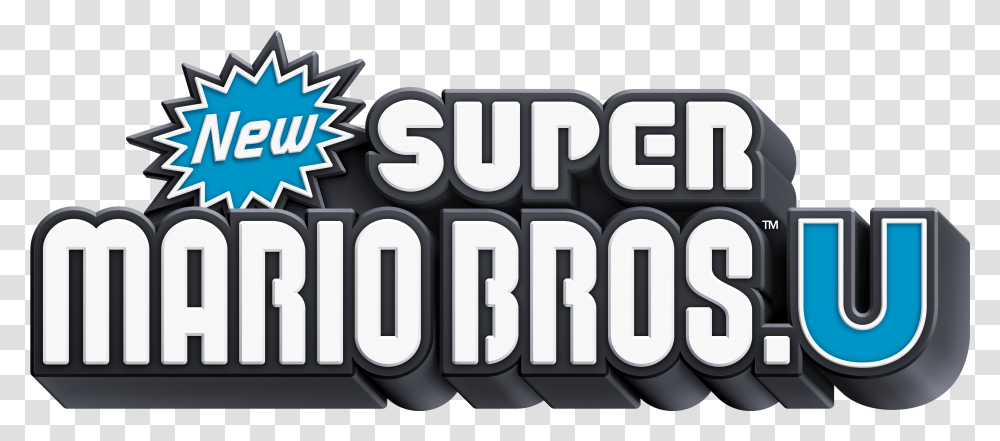 New Super Mario Bros New Super Mario Bros U Title, Word, Logo Transparent Png