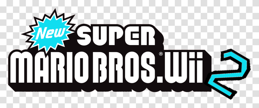 New Super Mario Bros Wii Wiki New Super Mario Bros Wii 2 Logo, Text, Label, Symbol, Alphabet Transparent Png