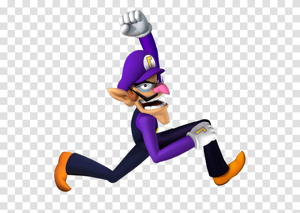 New Super Mario Waluigi, Toy, Mascot, Figurine Transparent Png