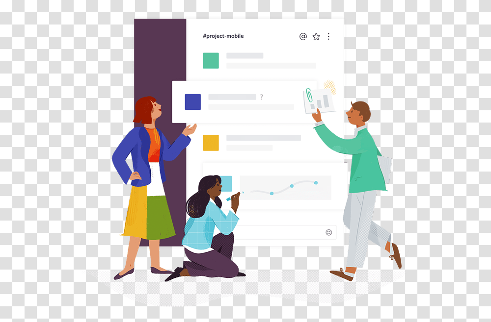 New Technologies Adopted - Year 2017 Slack Illustrations, Person, Human, White Board, People Transparent Png