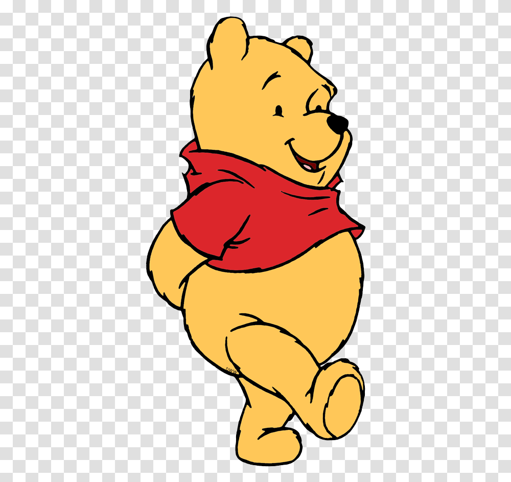 New Touching Winnie The Pooh Walking Winnie The Pooh Cute, Mouth, Lip, Label Transparent Png
